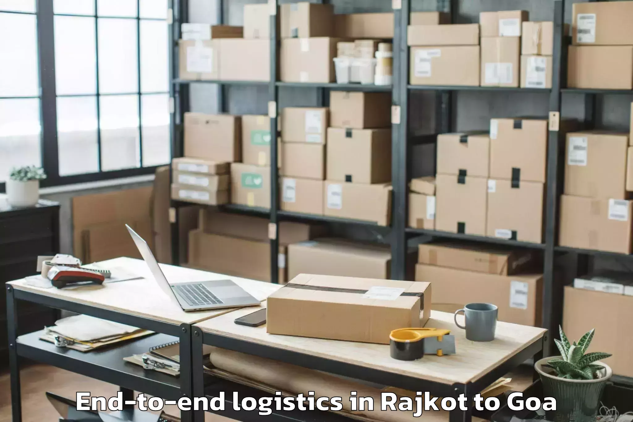 Quality Rajkot to Mopa End To End Logistics